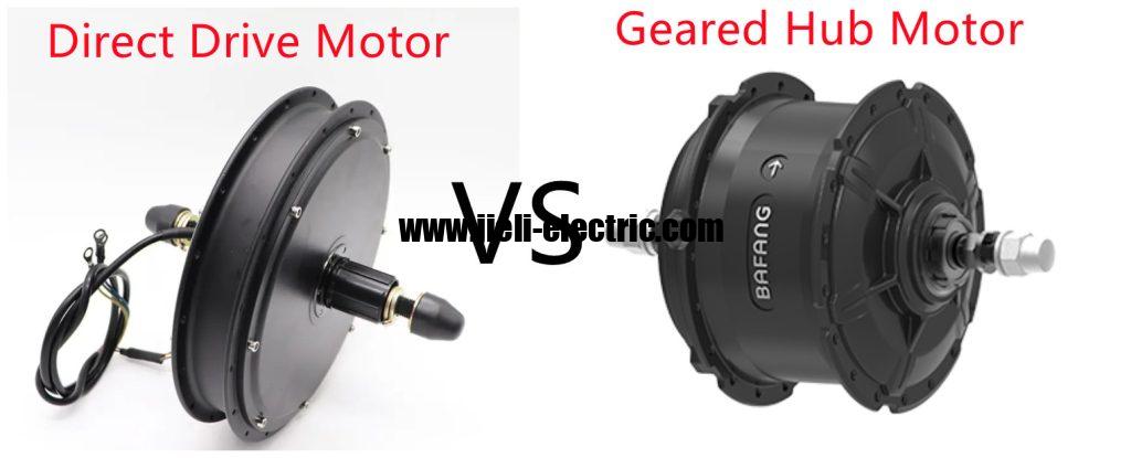 direct drive motor vs geared hub motor