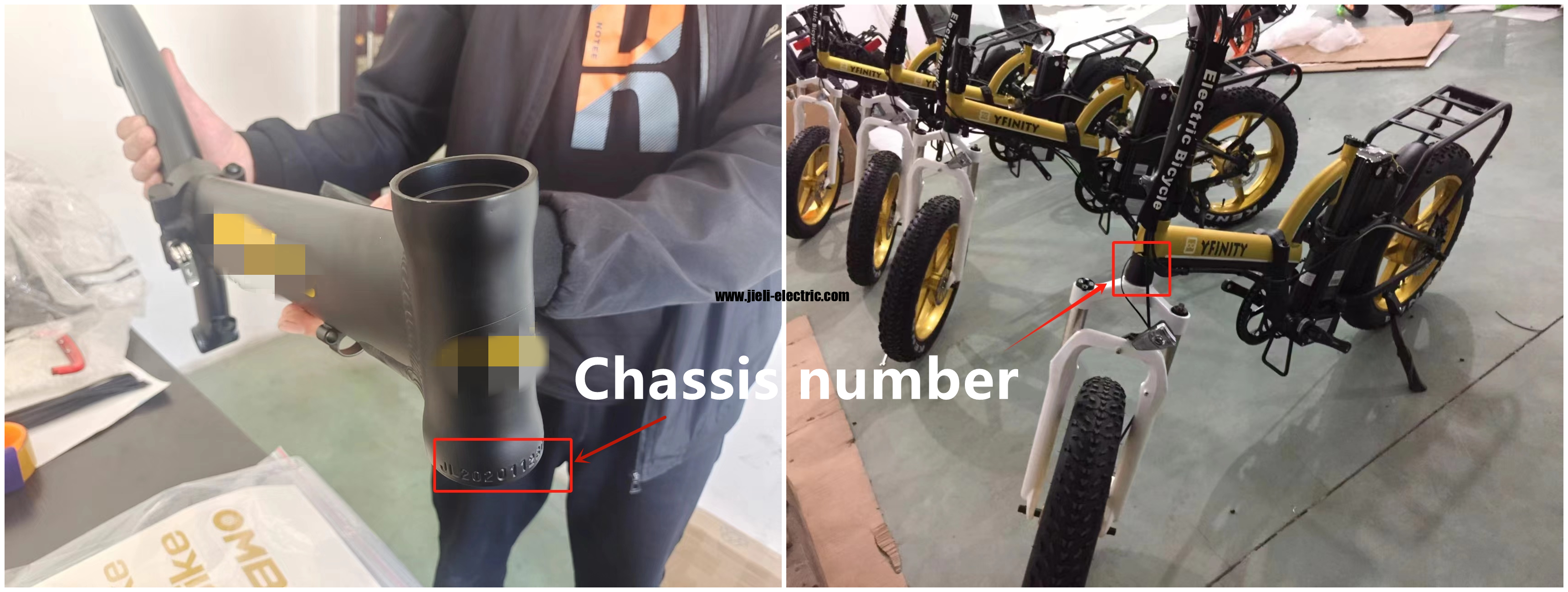 electric bike chassis number