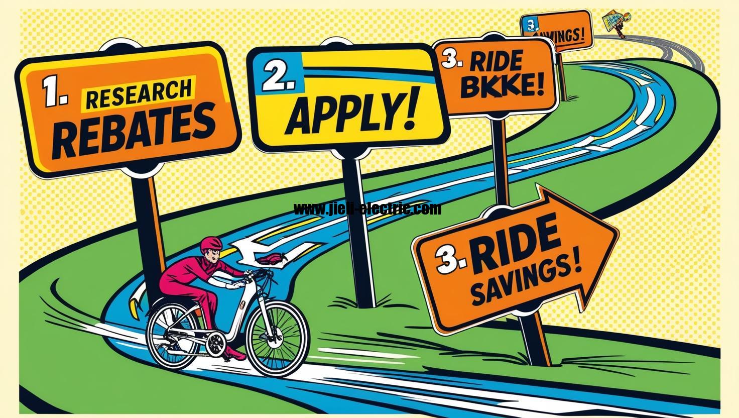 1.-Research-Rebates-→-2.-Apply-→-3.-Ride-Savings-illustrated-e-bike
