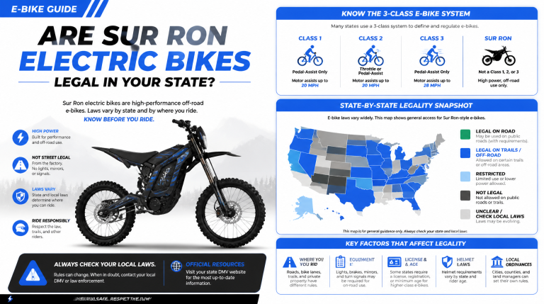 Are Sur Ron Electric Bikes Legal in Your State?